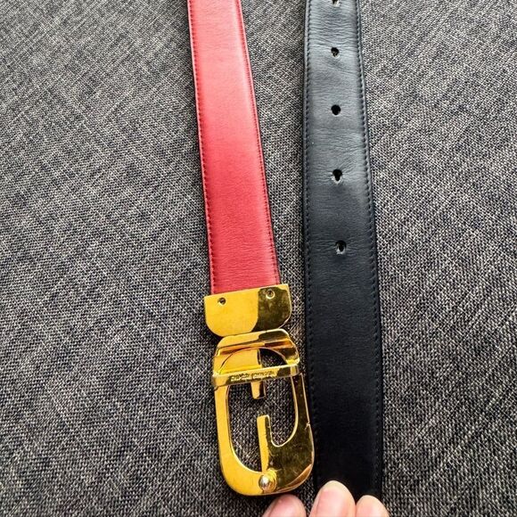 GUCCI REVERSIBLE LEATHER BELT - Picture 8 of 14